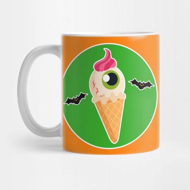 Eye Scream, Cute Halloween Ice Cream by Just a Cute World